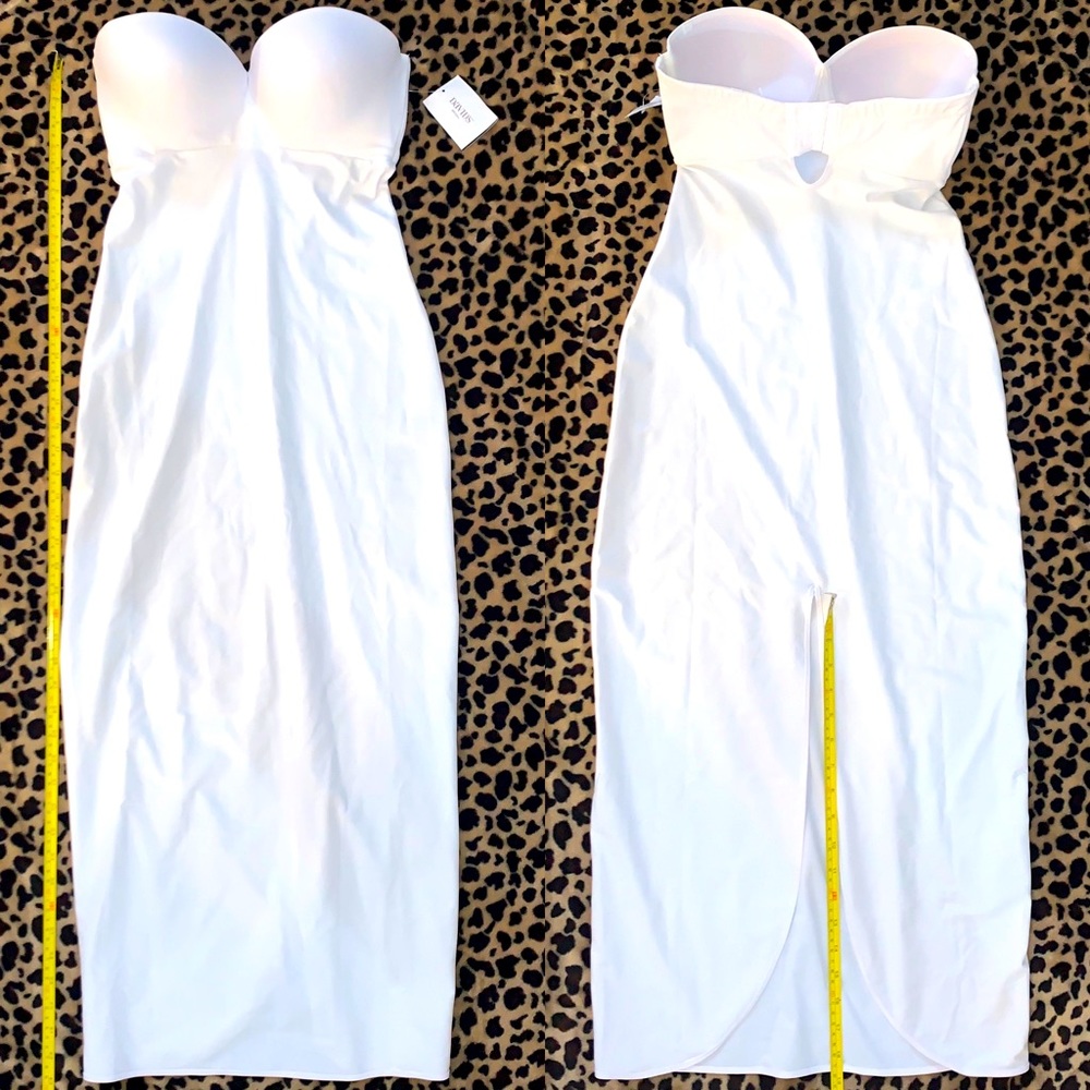 Q-T Intimates Strapless Bra Slip